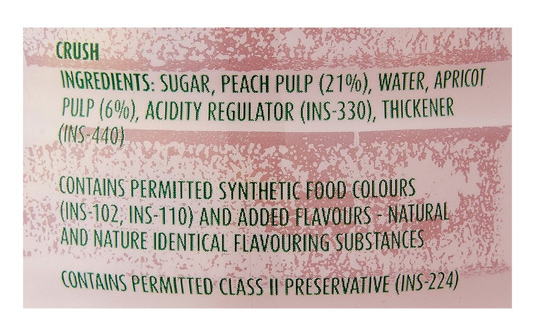 Mapro Peach & Apricot Crush    Plastic Bottle  750 millilitre